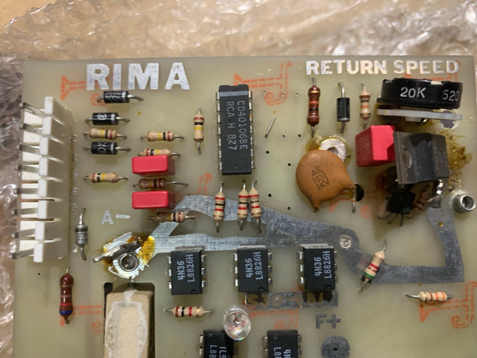  Circuit board card 	RIMA  S30 481D Return Speed .KBIC-120 KB controller 2