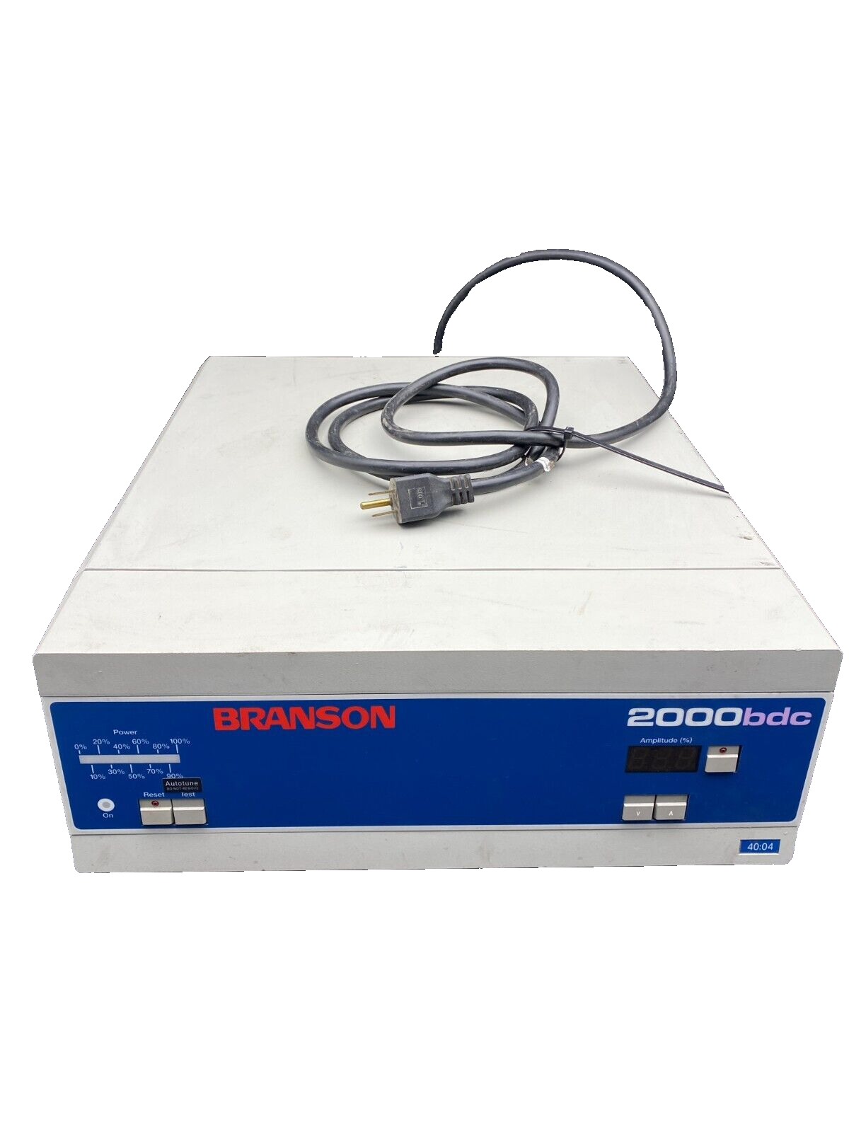 BRANSON 2000BDC 40:0.4 100-120V 5A 50/60Hz 400W POWER SUPPLY