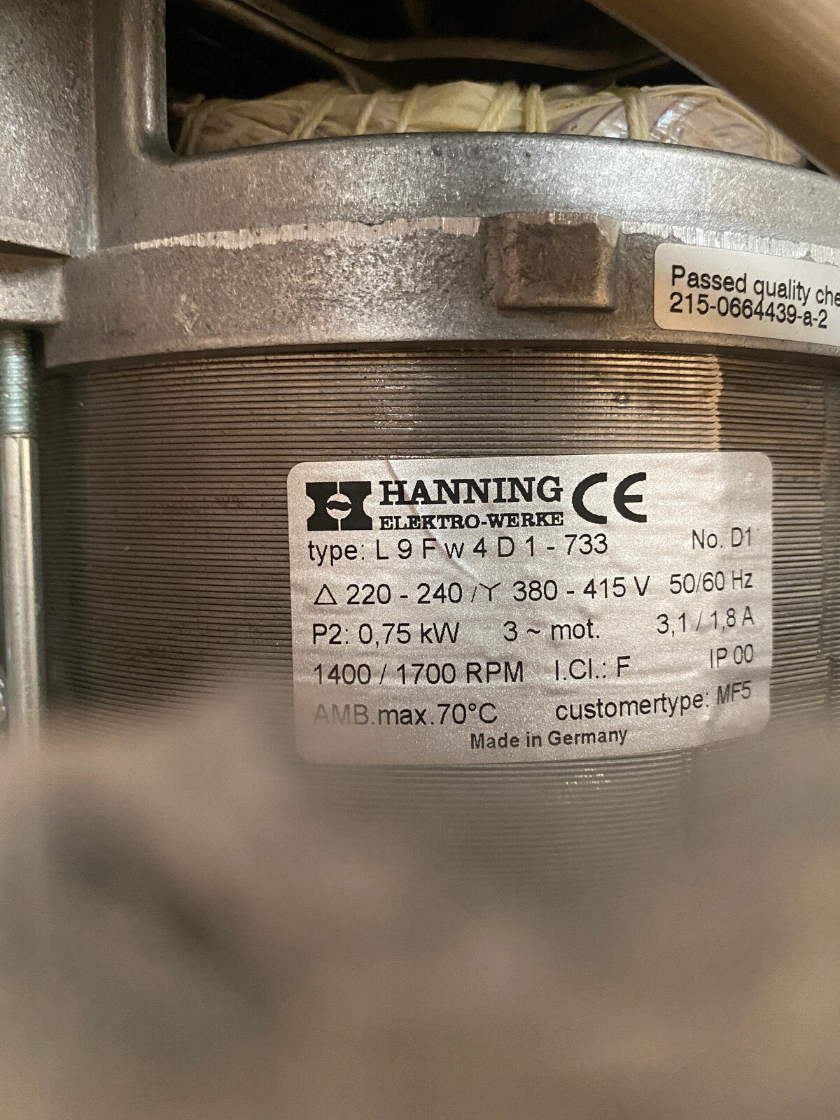 Moteur ventilation PaniCoupe EXTRACTEUR D’AIR MF5 - KLR Automation