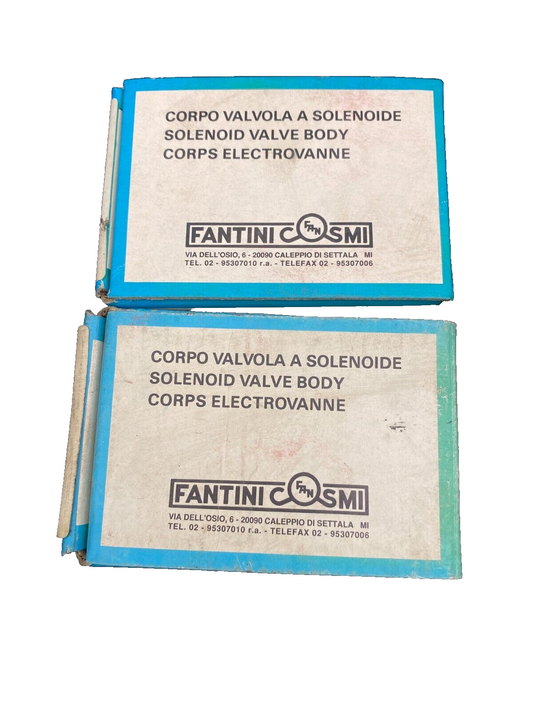 LOT DE 2 FANTINI COSMI M20C5 G 3/8" 1818 CORPS ELECTROVANNE
