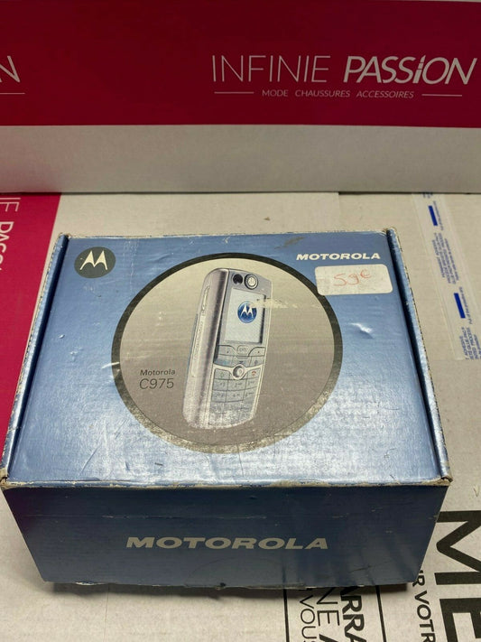 MOTOROLA C975 Silver   Rare collectors phone Mobile Cell