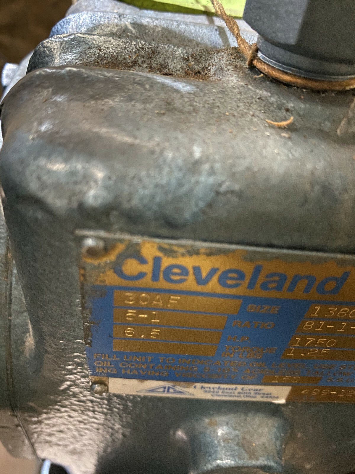 CLEVELAND WORM GEAR Reducer Size 30AF Series 138C  OLD STOCK