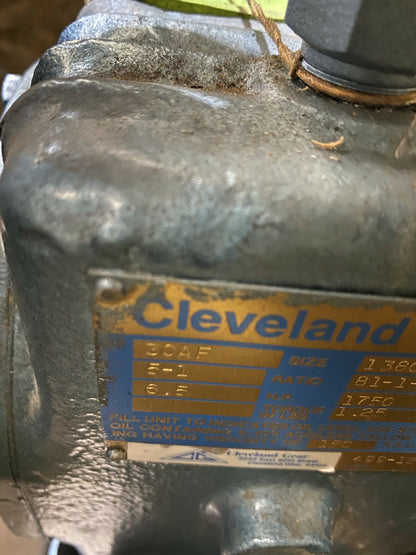 CLEVELAND WORM GEAR Reducer Size 30AF Series 138C  OLD STOCK