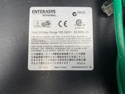 ENTERASYS NETWORKS VCCI - A V2H124 - 24 100 - 240V NETWORK ETHERNET ADAPTER - KLR Automation