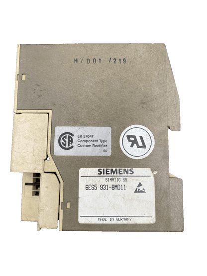 SIEMENS SIMATIC S5 - 100U PS 931 6ES5931 - 8MD11 - KLR Automation