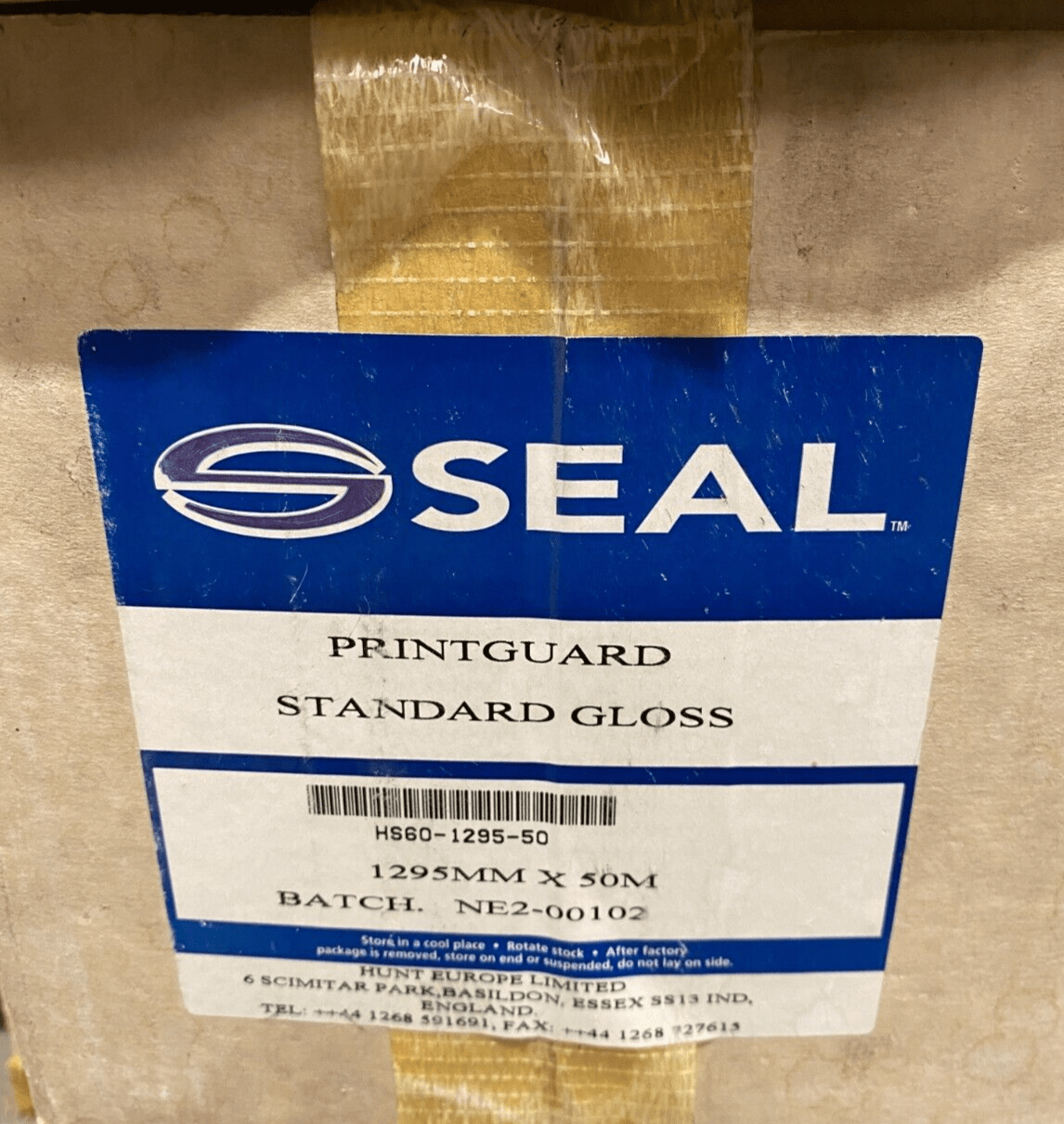 SEAL PRINTGUARD STANDARD GLOSS HS60 - 1295 - 50 NE2 - 00102 1295mm x 50M x1pc - KLR Automation