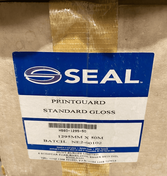 SEAL PRINTGUARD STANDARD GLOSS HS60 - 1295 - 50 NE2 - 00102 1295mm x 50M x1pc - KLR Automation