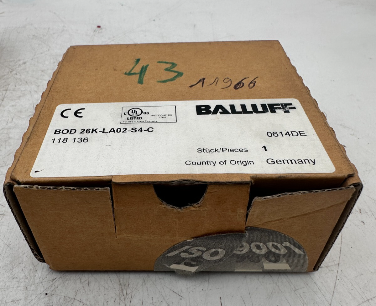 BALLUFF BOD 26K-LA02-S4-C 118 136 CAPTEUR OPTOELECTRONIQUE x1pc
