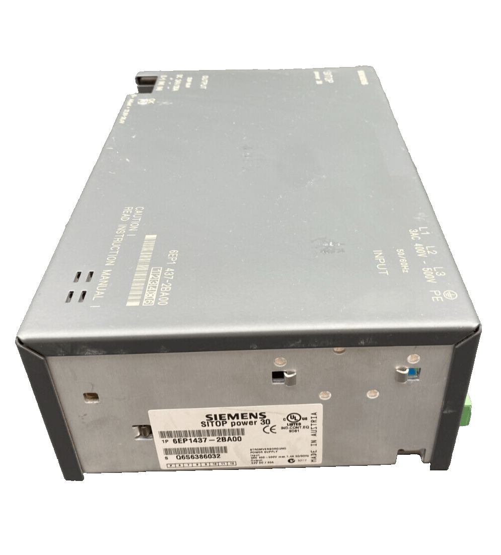 SIEMENS 6EP1437 - 2BA00 SITOP POWER 30 POWER SUPPLY - KLR Automation
