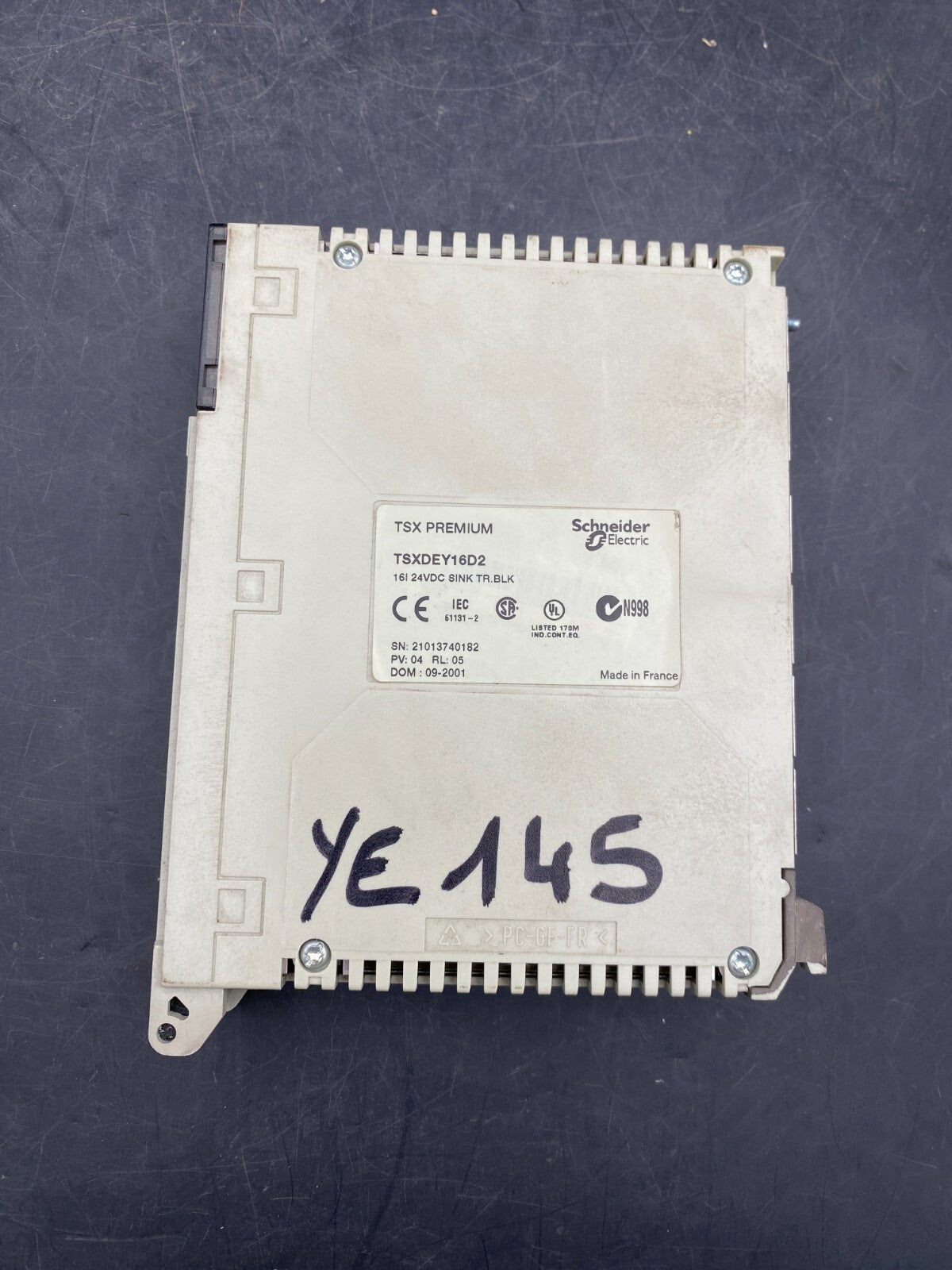 SCHNEIDER ELECTRIC TSX PREMIUM TSX DEY16D2 PV 04 RL 05 INPUT MODULE