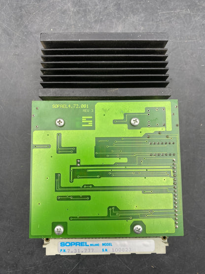 1 pc x SOPREL 4.72.081 REV3 P.N. 7.31.777 DC SERVO DRIVE