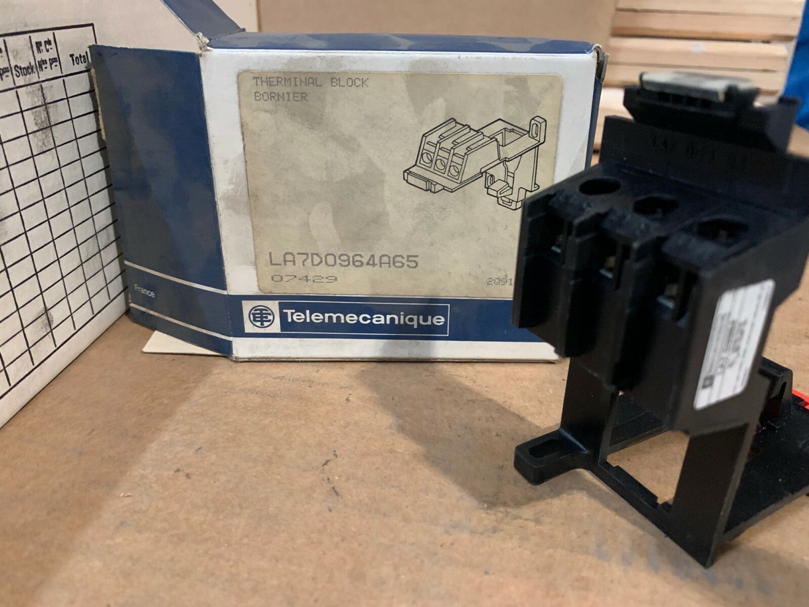  1 x  TELEMECANIQUE LA7-D0964 THERMAL OVERLOAD RELAY LA7D0964A65