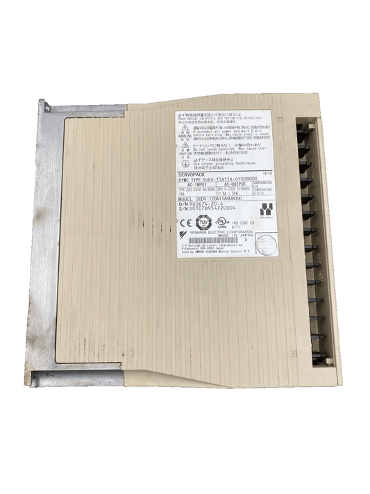 OMRON YASKAWA SGDV - 120A11A008000 SGDV - 15A11A - 0Y008000 SERVOPACK - KLR Automation