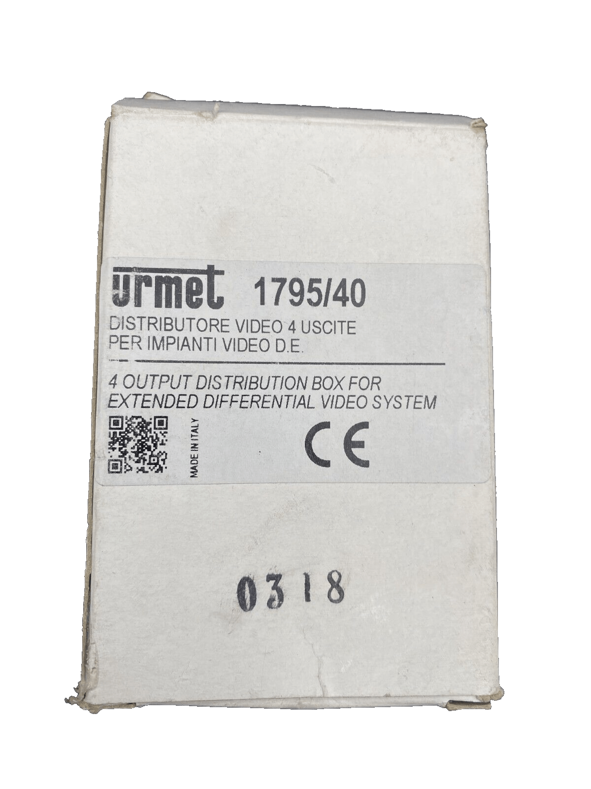 URMET 1795/40 4 OUTPUT DISTRIBUTION BOX FOR EXTENDED DIFFERENTIAL V SYSTEM x1pc - KLR Automation