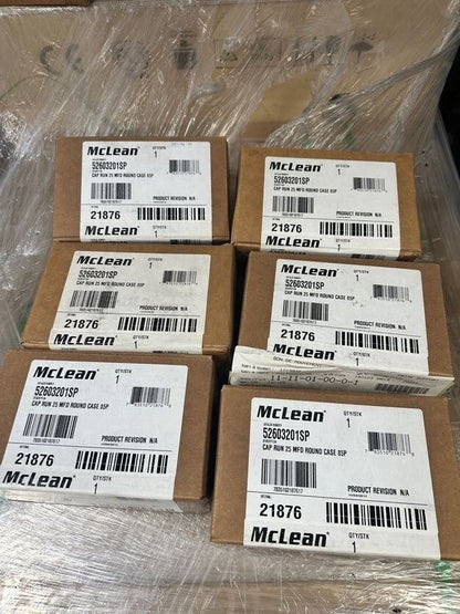 1pc x MC LEAN CAPACITOR RUN 25 MFD ROUND CASE 85 P/52603201SP/21876 - KLR Automation