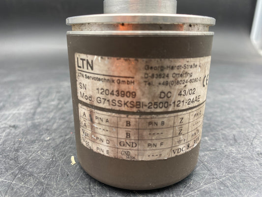 LTN G71SSKSBI - 2500 - 121 - 24AE 8 - 30 VDC ENCODER - KLR Automation