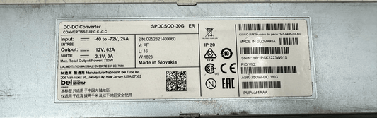 CISCO BEI SPDCSCO - 30G ER A9K - 750W - DC V03 IPUPAM1AAA DC - DC CONVERTER - KLR Automation
