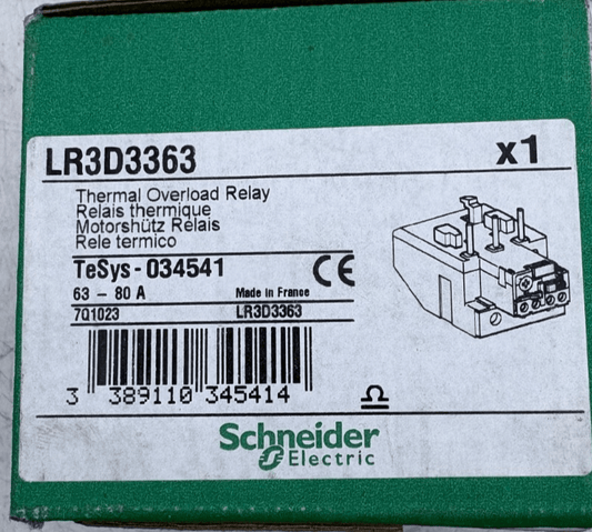 SCHNEIDER ELECTRIC RELAY TERMIQUE LRD3363 x1 - KLR Automation
