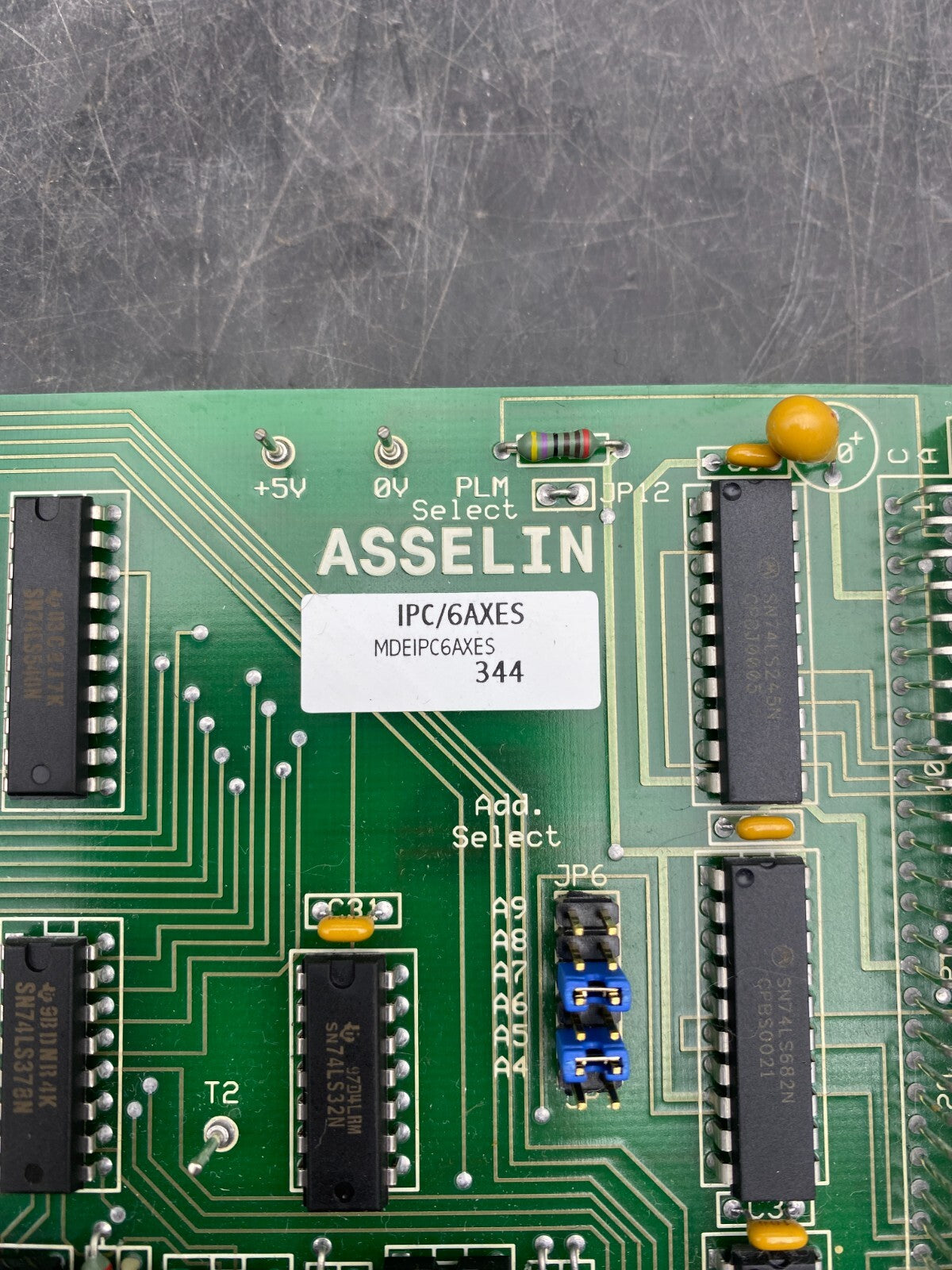 ASSELIN IPC/6AXES MDEIPC6AXES 344 GP11 CARTE ETALEUR NAPPEUR PROFIL