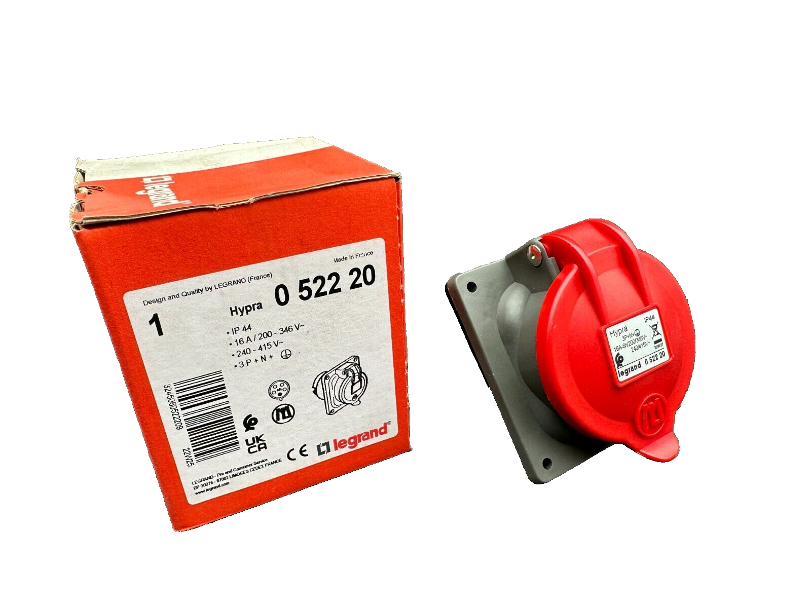 LEGRAND 052220 HYPRA 16A 200-(346V 3P + N + x2pc