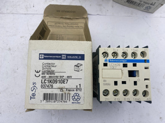 1pc x TELEMECANIQUE LC1K0910E7 037476 48V 50 - 60Hz CONTACTOR - KLR Automation