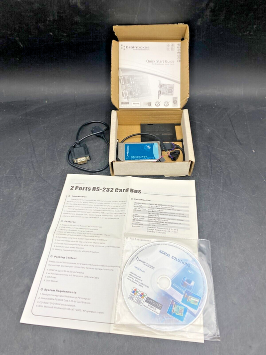 BRAINBOXES SERIAL PC CARD RS422/485