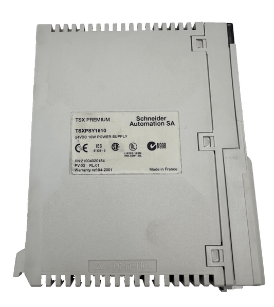 SCHNEIDER ELECTRIC TSXPSY1610 24VDC 16W POWER SUPPLY PV 03 RL 01 - KLR Automation