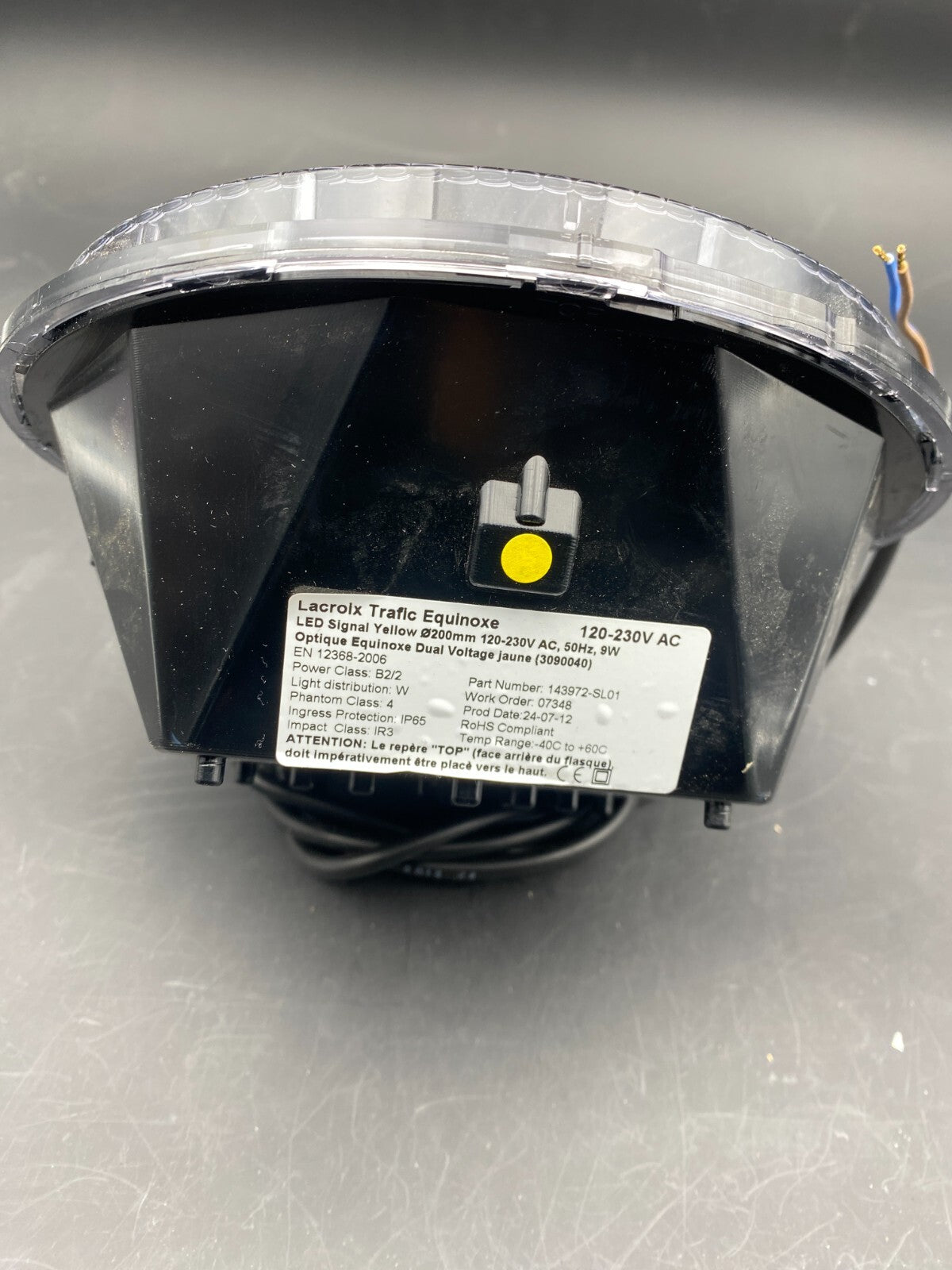 LACROIX TRAFIC EQUINOXE LED SIGNAL D200 YELLOW EQUINOXE DUAL VOLTAGE OPTICAL