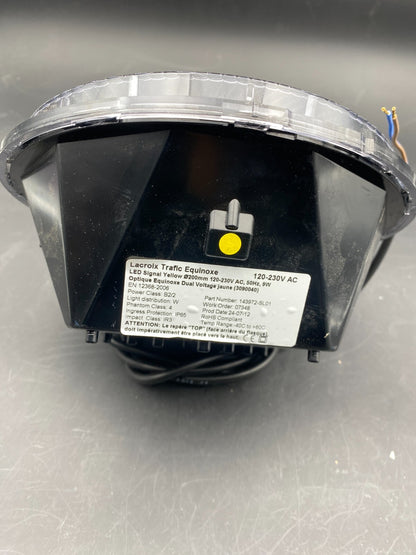 LACROIX TRAFIC EQUINOXE LED SIGNAL D200 YELLOW EQUINOXE DUAL VOLTAGE OPTICAL