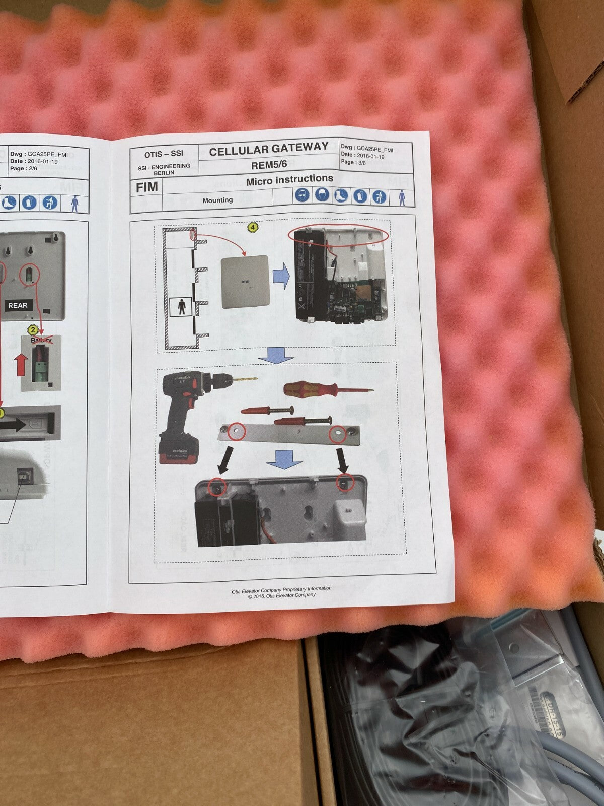 OTIS SSI Elevator Mobiline 3G cellular gateway REM5/6 GSM-FWT