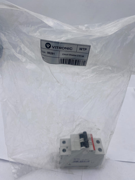 7pc x VITRONIC ABB 95281 CIRCUIT BREAKER C16 S 201 - NA 230/400 - KLR Automation