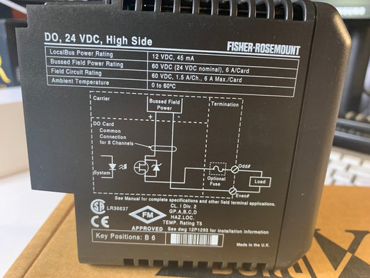 1x  Emerson DeltaV KJ3001X1-BJ1 Discrete Out DO 24 VDC High Side 12P0555 Delta V