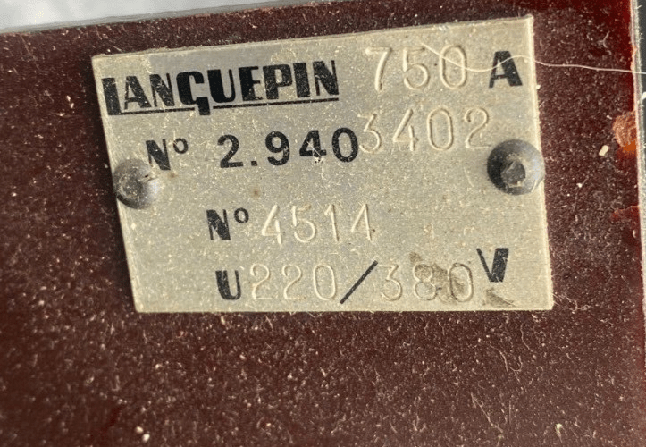 LANGUEPIN 91.2.1017 2.9403402 750A - KLR Automation