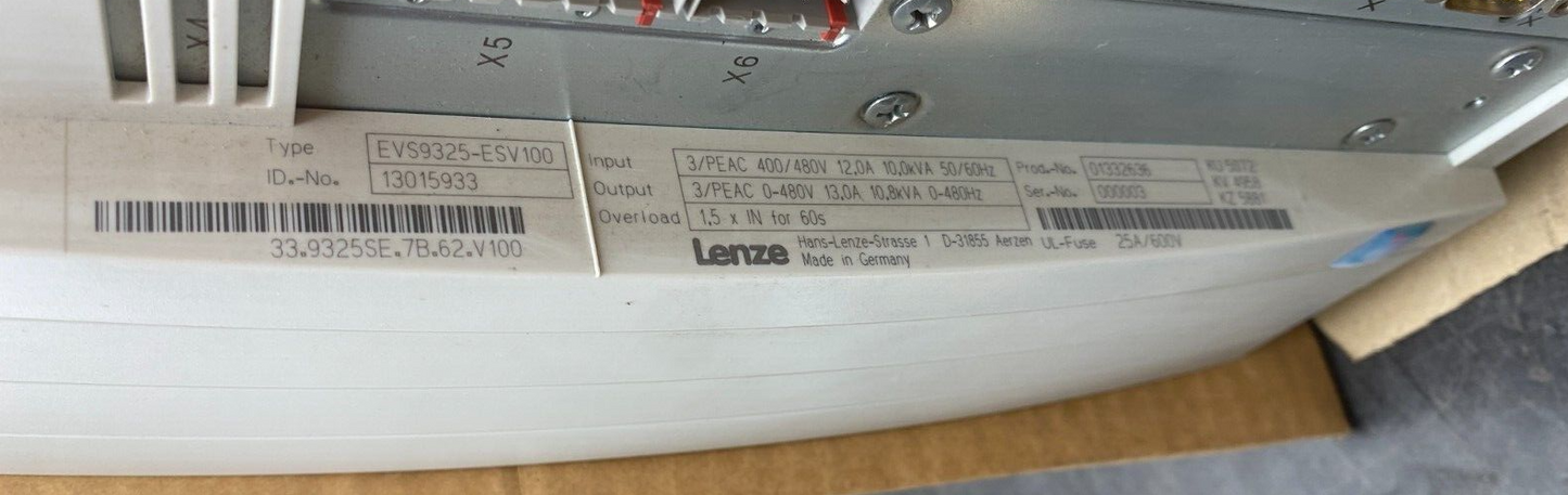 LENZE EVS9325-ESV100 33.9325SE.7B.62.V100 13015933 SERVO VARIATEUR