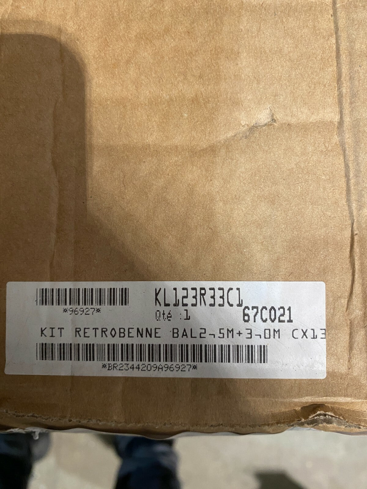 1pc x KIT RETROBENNE BAL2,5M+3,0M CX130D PELLE CASE CX130 D - C - B 87754153 - KLR Automation