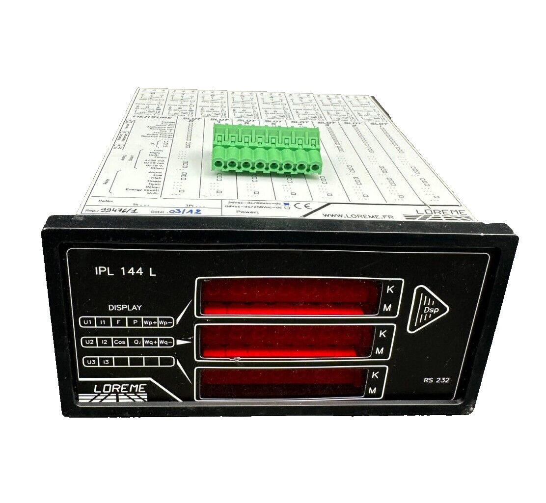 LOREME IPL 144 L 20VAC-DC/60VAC-DC ANALYSEUR DE RESEAUX ELECTRIQUES