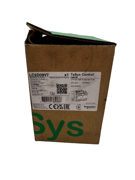 TELEMECANIQUE LC2D09V7 REVERSING CONTACTOR 3 POLES 4kW 400V - KLR Automation