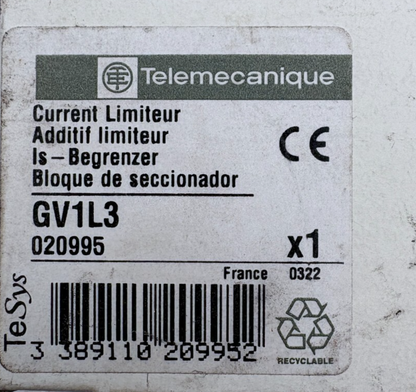 TELEMECANIQUE GV1L3 020995 ADDITIF LIMITEUR x1