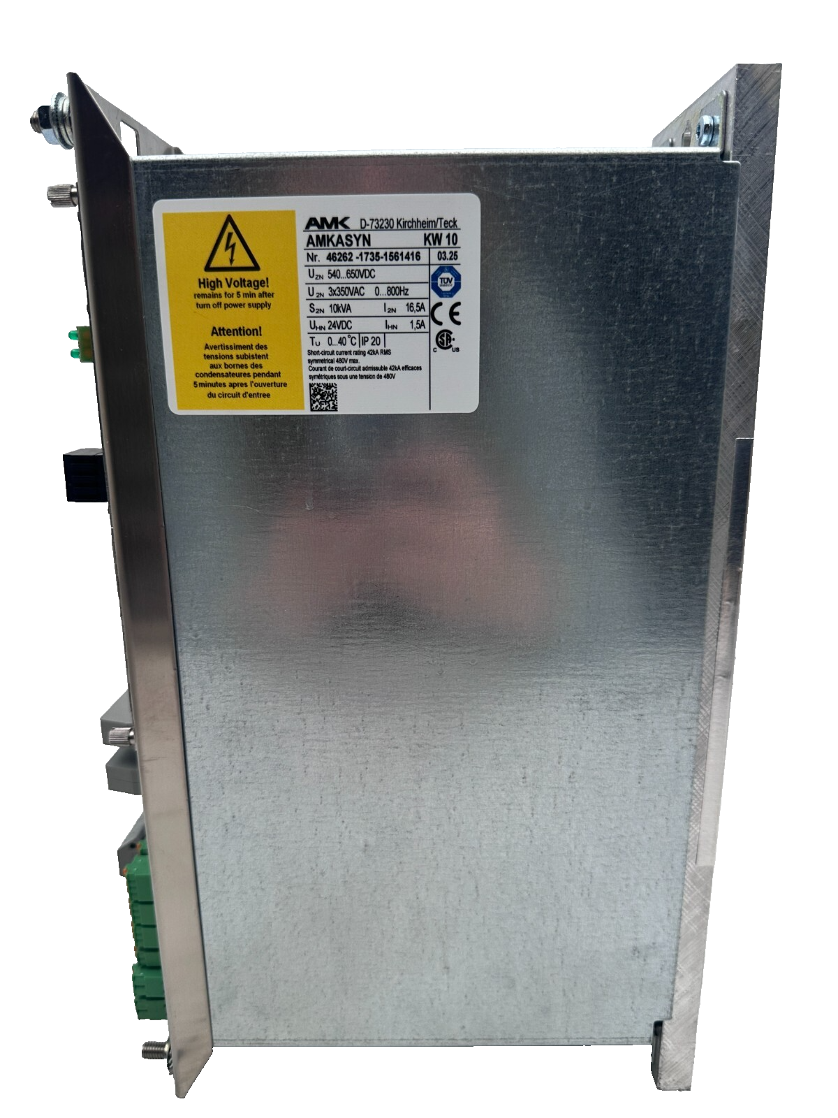 AMK AMKASYN KW 10 10kVA AVEC KW-R03 VERSION 03.25 SERVODRIVE