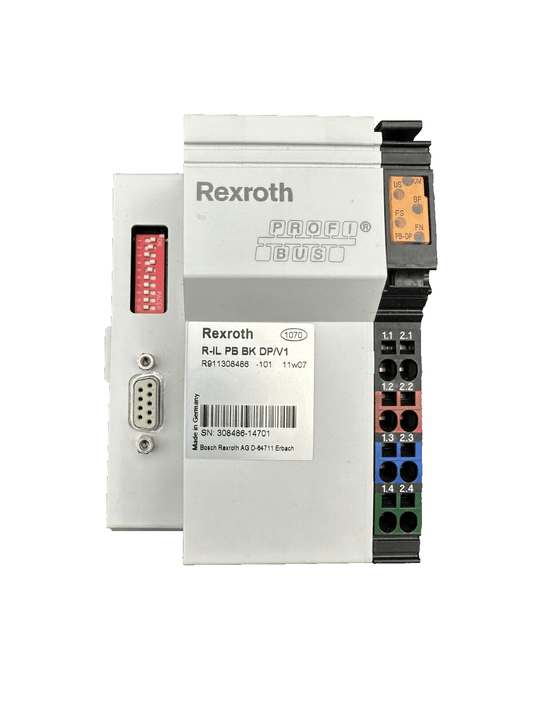 REXROTH R - IL PB BK DP/V1 MNR R911308486 PROFIBUS BUS COUPLER x1pc - KLR Automation