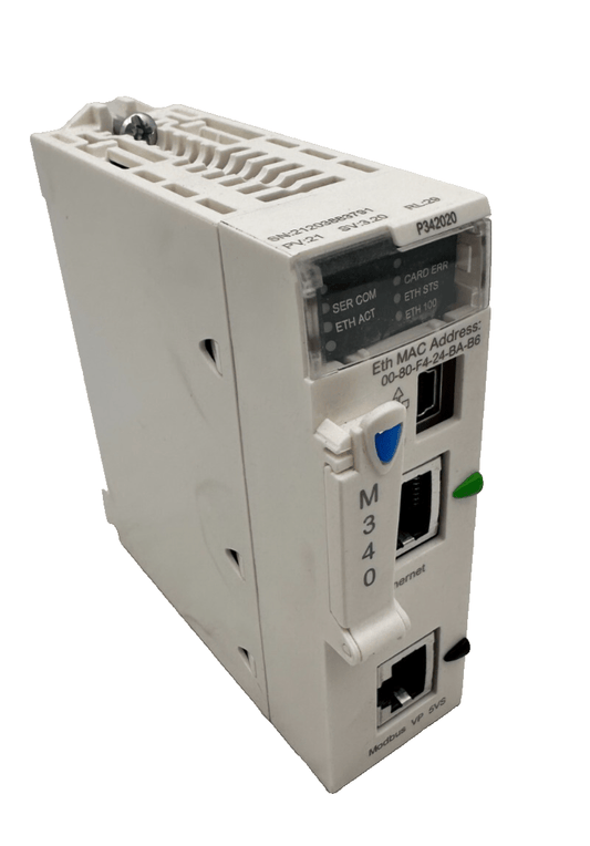 SCHNEIDER ELECTRIC BMXP342020 CPU340 - 20 MODBUS ETHERNET - KLR Automation