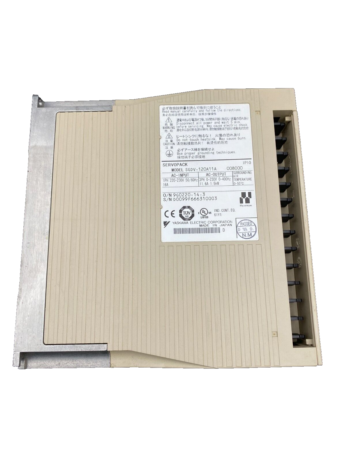 YASKAWA SGDV-120A11A008000 SERVOPACK