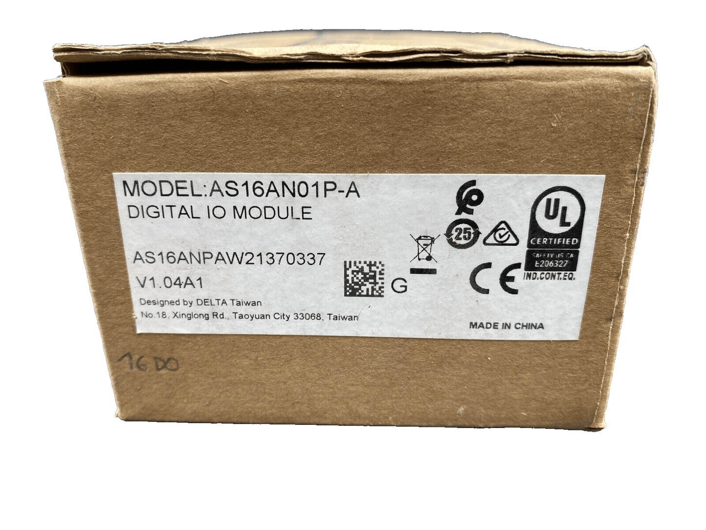 DELTA AS16AN01P - A DIGITAL IO MODULE AS16ANPAW21370337 V1.04A1 - KLR Automation