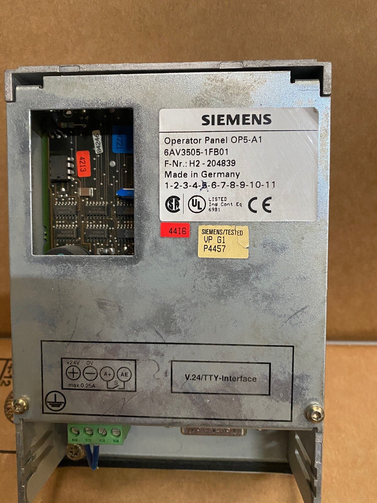 Siemens COROS OP5 - A1 Operator Panel 6AV3505 - 1FB01 OP5 - KLR Automation