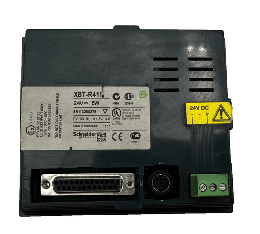 SCHNEIDER ELECTRIC XBT - R411 MAGELIS 24V 5W PV:03 RL:01 SV:4.5 SMALL PANEL KEYPAD - KLR Automation