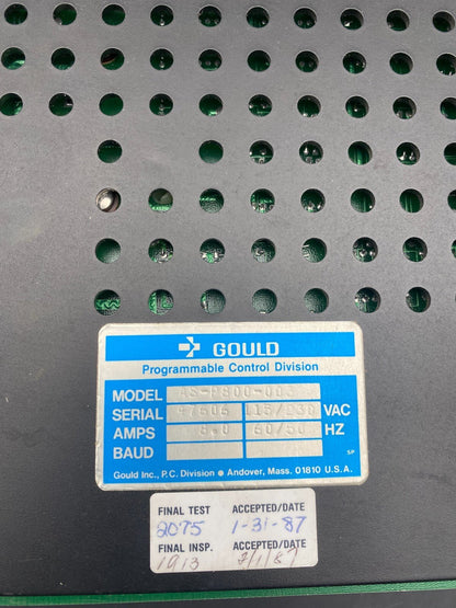 1pc x MODICON GOULD P800 POWER SUPPLY AS - P800 - 003 860 50/60Hz - KLR Automation