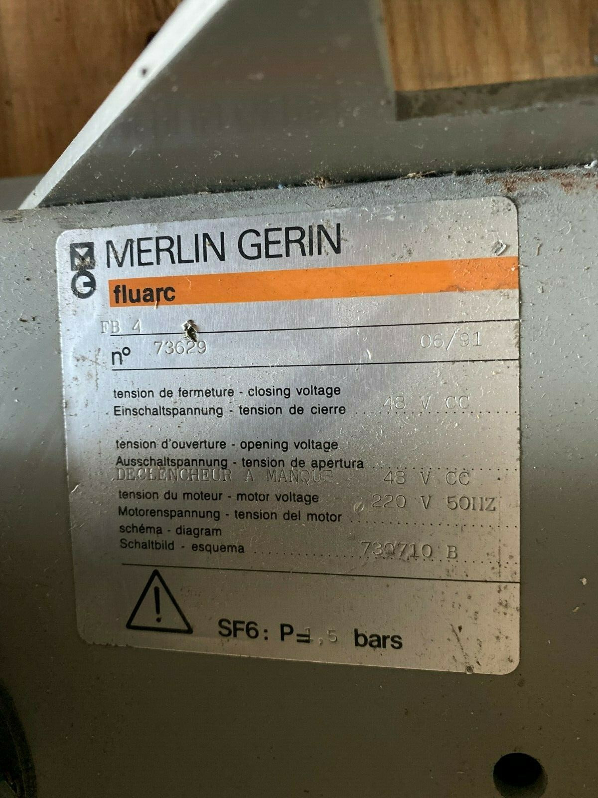 Merlin Gerin Fluarc FB4 Disjoncteur RCM6/BD