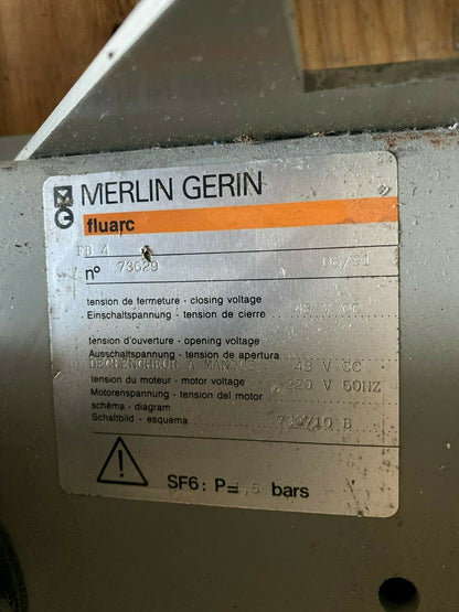 Merlin Gerin Fluarc FB4 Disjoncteur RCM6/BD