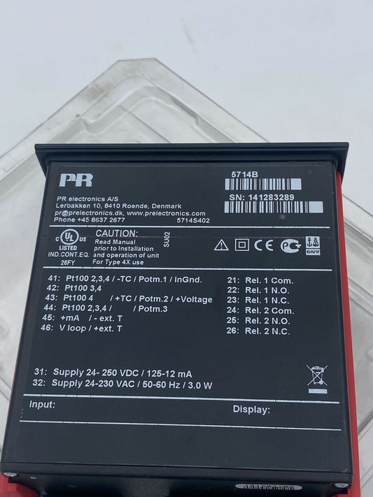 1pc x PR 5714B PROGRAMMABLE LED INDICATOR 24 - 250VDC/125 - 12mA - KLR Automation