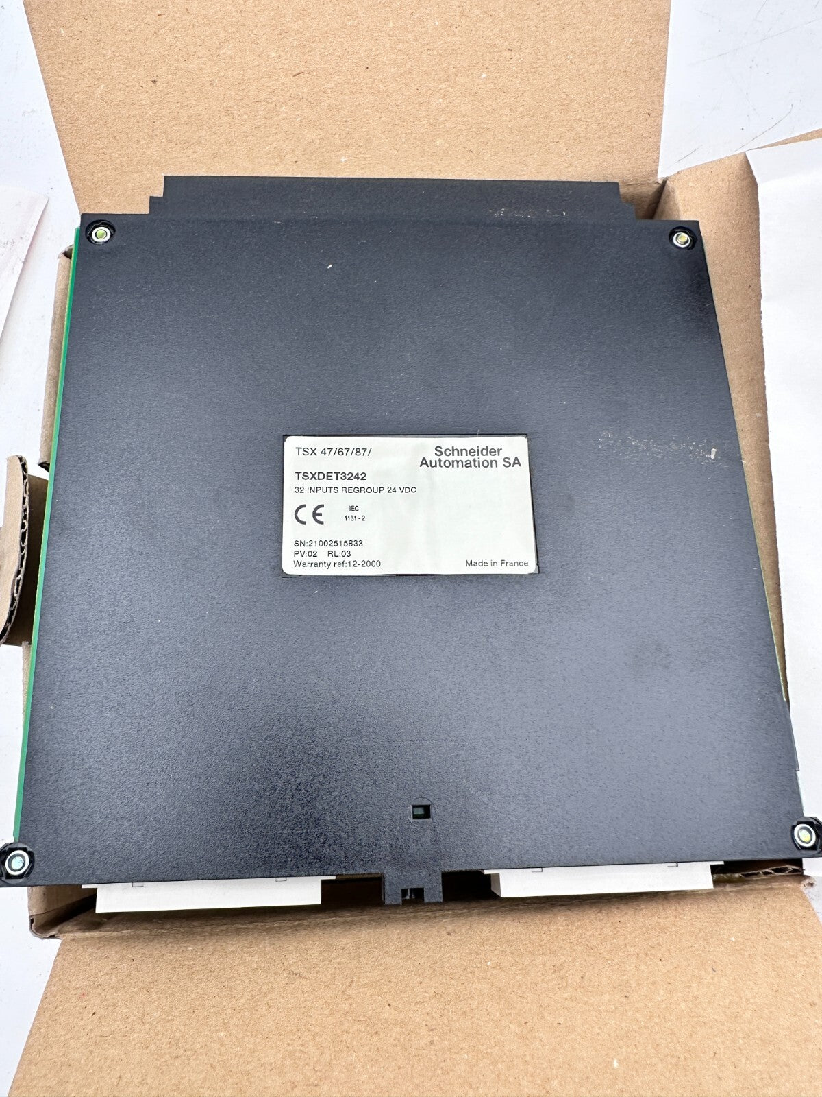 SCHNEIDER ELECTRIC TSXDET3242 PV 02 RL 03 32 INPUTS REGROUP 24 VDC - KLR Automation